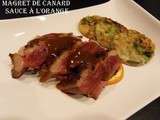 Magret de canard sauce a l'orange