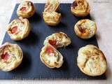 Mini quiche au boursin tomates ou chorizo