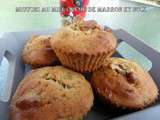 Muffins creme de marron miel et noix