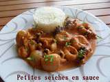 Petites seiches en sauce