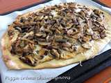 Pizza crème champignons