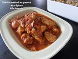 Poulet mariné au yaourt aux épices a la tomate