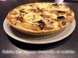 Quiche aux oignons trompette raclette