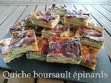 Quiche boursault épinards