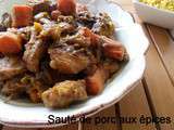 Sauté de porc aux épices