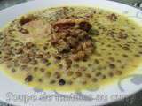 Soupe de lentilles au curry