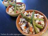 Tartare de crabe asperges craquantes