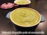 Veloute de petits pois et mozzarella