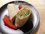 Wraps au saumon fume et avocat