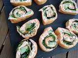 Wraps rillettes de saumon et crudites