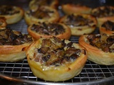 Mini tartes thon, curry, champignons