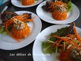 Bavarois de carottes sauce miso-noix