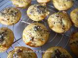 Muffins aux carottes, olives, parmesan et graines