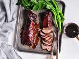 Filet de Porc Caramélisé avec Concombre et Carotte marinées (Porc Char Siu) (recette chinoise)