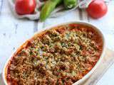 Crumble de tomates aux flocons d’avoine