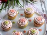 Cupcake à la fraise et au citron pour les défis gourmands de Cuisine Addict