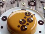 Entremets au chocolat au lait et caramel exotique