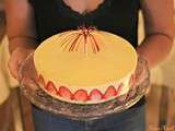 Fraisier facile ! {vidéo ! Entremets à base de génoise / fruits / crème mousseline }