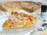 Tarte zen abricot-mangues et huile essentielle de petit grain bigarade {recette pique-nique, fête des voisins}