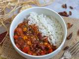 Chili sin carne au haché de soja (vegan)