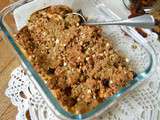 Crumble de pommes au sarrasin et raisins secs