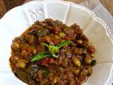 Curry d'aubergines et pois-chiche