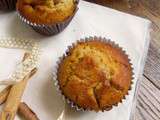 Muffins moelleux aux pommes caramélisées, sarrasin, Calvados et pointe de cannelle (sans lait et sans gluten)