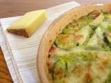 Purée de courgettes et jambon gratinés au comté