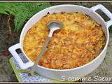 Gratin de courge spaghetti aux poireaux, lardons et comté