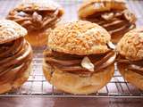 Choux pralinés, confit de citron et chantilly mascarpone