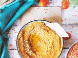 Houmous de lentilles corail pour des apéros healthy