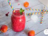 Smoothie framboise abricot goyave