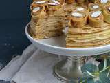 Gâteau de Crêpes Façon « Paris-Brest »