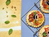 Mini Pizzas {tomates, brousse & huile d’argan}