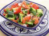 Salade de tomate et concombre à la Marocaine