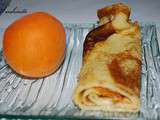 Crêpes fourrées à l'abricot et/ou crêpes fourrées à la nectarine