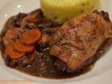 Poulet façon coq au vin