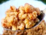 Crumble de sorgho et millet aux pommes et noix