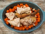 Poulet aux carottes cuit à la brique ig bas