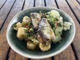 Assiette de ti nains et concombre à la sardine