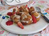 Choux à la ricotta et aux fraises