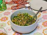 Salade de lentilles et boulgour à la courge