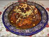 Pieds de veau aux pois chiche et raisins كرعين بالحمص وزبيب