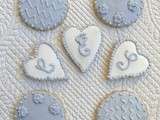 Biscuits à la violette, joliment décorés pour un anniversaire