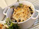 Crumble de courgettes aux accents du midi