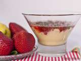 Verrine de fraises dopées au citron