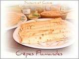 Crêpes Flamandes ( vergeoise beurre et cannelle ) un délice