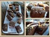 Brownies Choco Café, Sésames & Pignons de Pin