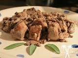 Filet mignon moutarde en grain et champignons