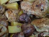 Poulet Sauté, Fruit à Pain & Châtaignes